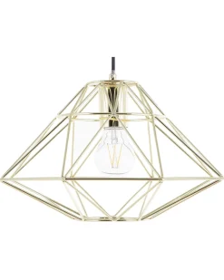 Candeeiro De Teto Em Metal Dourado Guam