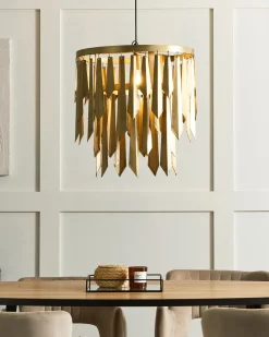 Candeeiro De Teto Em Metal De Cor Bronze Chambal