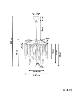 Candeeiro De Teto Em Metal De Cor Bronze Chambal