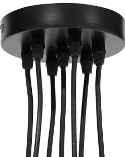 Candeeiro De Teto Em Metal Preto Olza