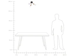 Candeeiro De Teto Em Metal Preto E Dourado Aroyo Iii