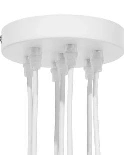 Candeeiro De Teto Em Metal Branco Olza