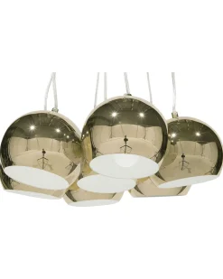 Candeeiro De Teto Em Metal Dourado Olza