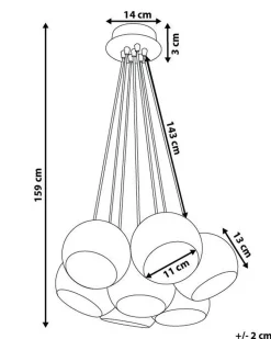Candeeiro De Teto Em Metal Dourado Olza
