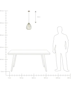 Candeeiro De Teto Em Metal Dourado Magra