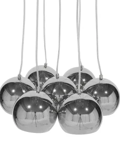 Candeeiro De Teto Em Metal Prateado Olza