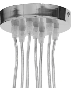 Candeeiro De Teto Em Metal Prateado Olza