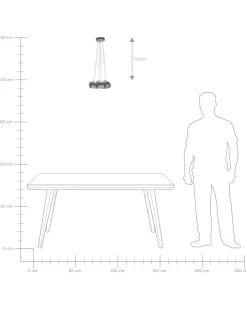 Candeeiro De Teto Em Metal Prateado Olza