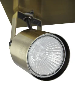 Candeeiro De Teto Em Metal Cor De Bronze 4 Luzes Bonte