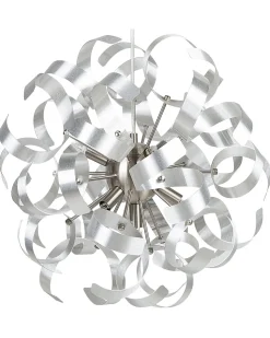 Candeeiro De Teto Em Metal Prateado Icana