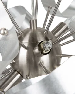 Candeeiro De Teto Em Metal Prateado Icana