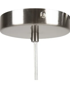 Candeeiro De Teto Em Metal Prateado Icana