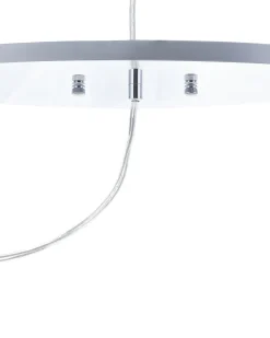 Candeeiro De Teto Em Metal Cromado E Cristal De Acrilico Tenna L