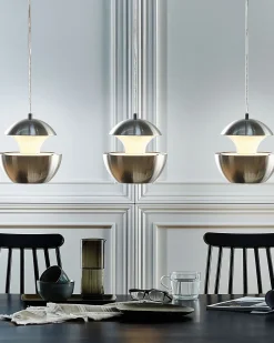 Candeeiro De Teto Em Metal Prateado Bojana