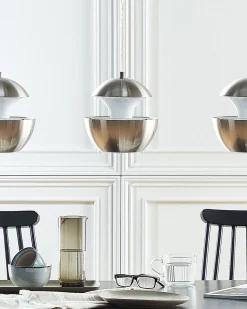 Candeeiro De Teto Em Metal Prateado Bojana