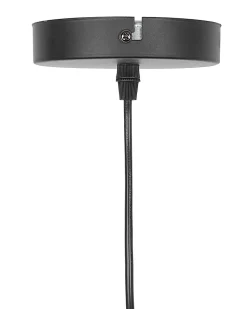 Candeeiro De Teto Em Metal Preto Com Vidro Murray