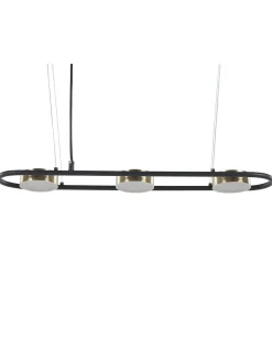 Candeeiro De Teto Em Metal Preto E Cor De Bronze Mali