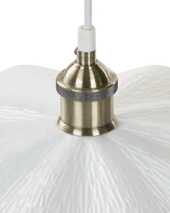 Candeeiro De Teto Em Metal Branco Phils