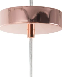 Candeeiro De Teto Em Metal Cor De Cobre Conca