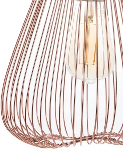 Candeeiro De Teto Em Metal Cor De Cobre Conca