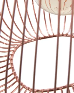 Candeeiro De Teto Em Metal Cor De Cobre Conca