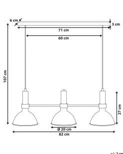 Candeeiro De Teto Em Metal Preto E Dourado Beles