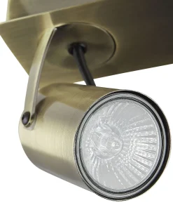 Candeeiro De Teto Em Metal Cor De Bronze Para 3 Lampadas Klip