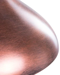 Candeeiro De Teto Em Metal E Vidro Cor De Bronze Iskar