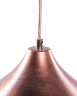 Candeeiro De Teto Em Metal E Vidro Cor De Bronze Iskar