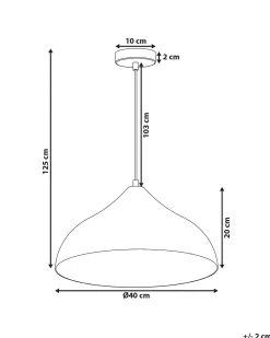 Candeeiro De Teto Em Metal E Vidro Cor De Bronze Iskar