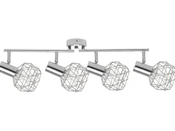 Candeeiro De Teto Em Metal Prateado Chenab