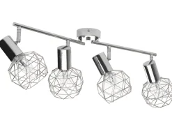 Candeeiro De Teto Em Metal Prateado Chenab