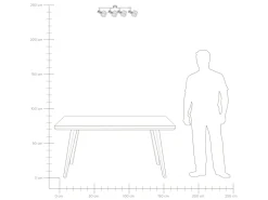 Candeeiro De Teto Em Metal Prateado Chenab