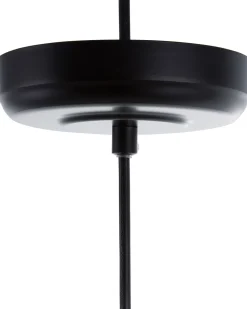 Candeeiro De Teto Em Metal Preto Magra