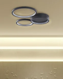 Candeeiro De Teto Em Metal Preto Agnat