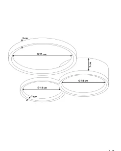 Candeeiro De Teto Em Metal Preto Agnat