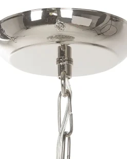 Candeeiro De Teto Em Metal Prateado Bandama