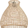 Candeeiro De Teto Em Rattan Cor Natural Sakeni