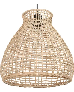 Candeeiro De Teto Em Rattan Cor Natural Sakeni