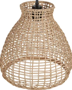 Candeeiro De Teto Em Rattan Cor Natural Sakeni