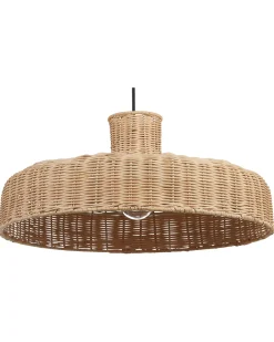 Candeeiro De Teto Em Rattan Cor Natural Tamarin