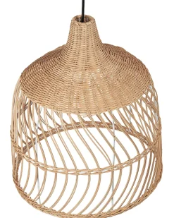 Candeeiro De Teto Em Rattan Cor Natural Pangani