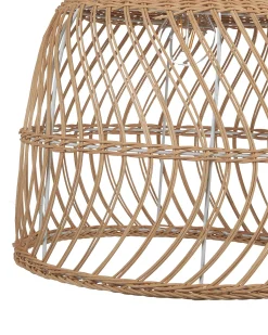 Candeeiro De Teto Em Rattan Cor Natural Pangani