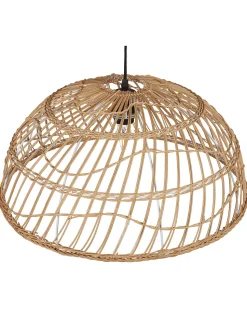 Candeeiro De Teto Em Rattan Cor Natural Ravine