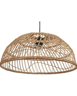 Candeeiro De Teto Em Rattan Cor Natural Ravine