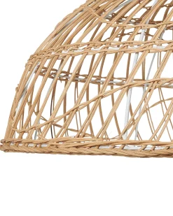 Candeeiro De Teto Em Rattan Cor Natural Ravine