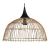 Candeeiro De Teto Em Rattan Cor Natural Bararis