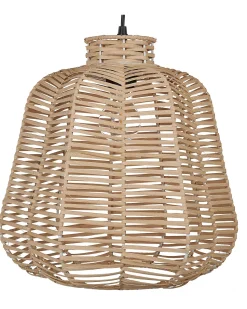 Candeeiro De Teto Em Rattan Cor Natural Ramena