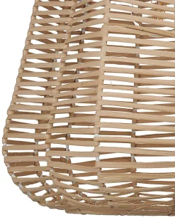 Candeeiro De Teto Em Rattan Cor Natural Ramena