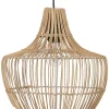 Candeeiro De Teto Em Rattan Cor Natural Mazowe